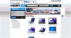 Desktop Screenshot of laptoppartsforsony.com